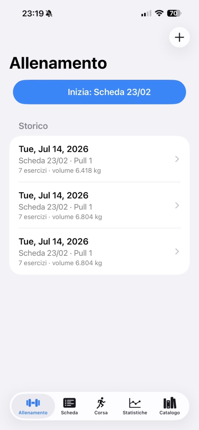 Loadmap - Workouts and history